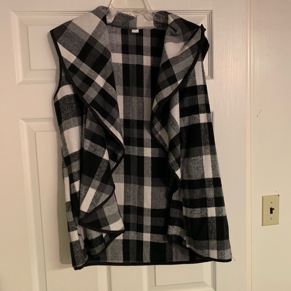 Plaid vest